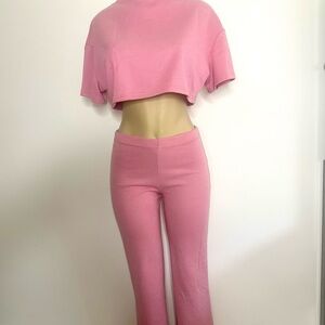 Pink Women's Pants & Jumpsuit Set